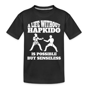 Hapkido, Martial Arts, Judo, Karate, Martial Arts, Aikido - Kids' Premium Organic T-Shirt - black - Front