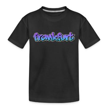 Frankfurt - Kinder Premium Bio T-Shirt - Schwarz - Vorne