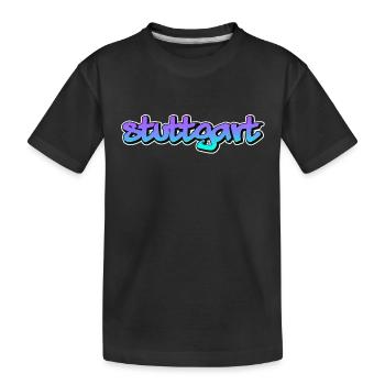 Stuttgart - T-shirt bio Premium Enfant - noir - Devant