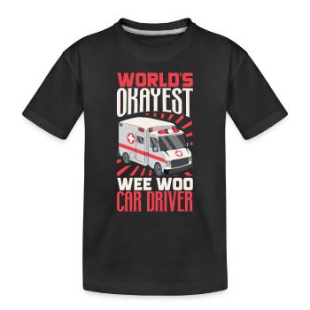 Paramedic First Responder Ambulance Driver - Kids' Premium Organic T-Shirt - black - Front