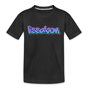 Lisbon - Kids' Premium Organic T-Shirt - black - Front