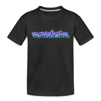 Mannheim - Kinder Premium Bio T-Shirt - Schwarz - Vorne