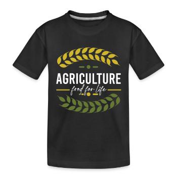 Farmer Farmer - Kids' Premium Organic T-Shirt - black - Front
