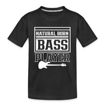 Le bassiste né musicien basse guitare basse - T-shirt bio Premium Enfant - noir - Devant