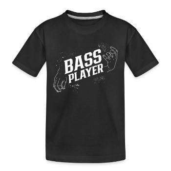 Bassiste Musicien Bass Guitariste Basse Basse Guitare basse - T-shirt bio Premium Enfant - noir - Devant