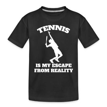 Tennis Tennis lovers Tennis Club Tennis players - Kids' Premium Organic T-Shirt - black - Front