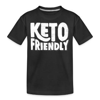 Régime Keto, régime sans glucides, céto - T-shirt bio Premium Enfant - noir - Devant
