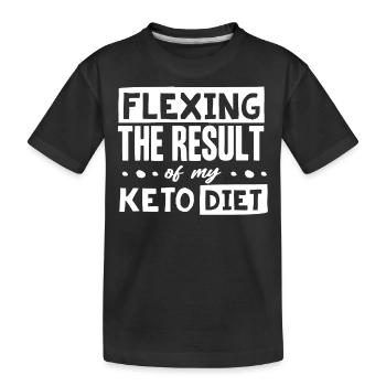 Régime Keto, régime sans glucides, céto - T-shirt bio Premium Enfant - noir - Devant