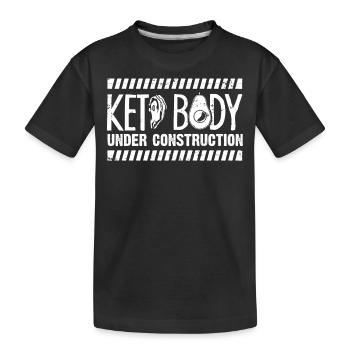Régime Keto, régime sans glucides, céto - T-shirt bio Premium Enfant - noir - Devant