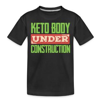 Régime Keto, régime sans glucides, céto - T-shirt bio Premium Enfant - noir - Devant