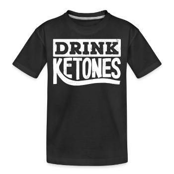 Régime Keto, régime sans glucides, céto - T-shirt bio Premium Enfant - noir - Devant