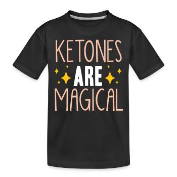 Régime Keto, régime sans glucides, céto - T-shirt bio Premium Enfant - noir - Devant