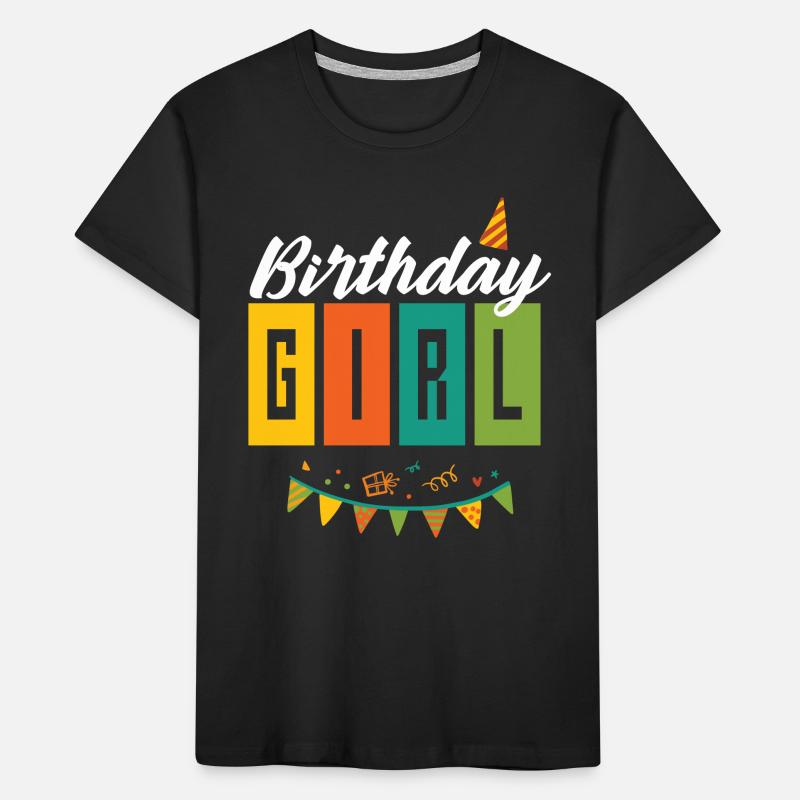Geburtstags Mädchen Kinder Premium Bio T-Shirt