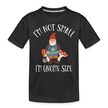 Gnome - Gnome Collecting - Gnome Collector - Kids' Premium Organic T-Shirt - black - Front