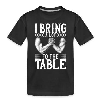 Bras de fer Bras de fer - T-shirt bio Premium Enfant - noir - Devant