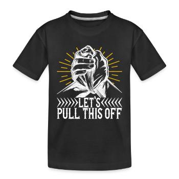 Bras de fer Bras de fer - T-shirt bio Premium Enfant - noir - Devant
