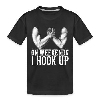 Bras de fer Bras de fer - T-shirt bio Premium Enfant - noir - Devant