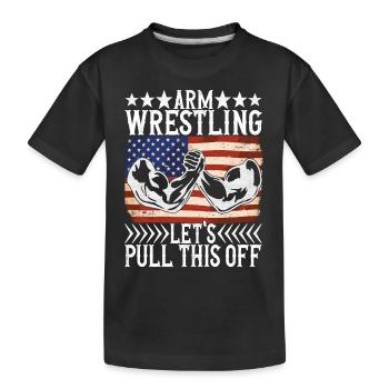 Bras de fer Bras de fer - T-shirt bio Premium Enfant - noir - Devant