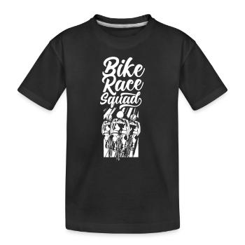 Radrennen Team Fahrrad Wettrennen Radrennfahrer - Kinder Premium Bio T-Shirt - Schwarz - Vorne
