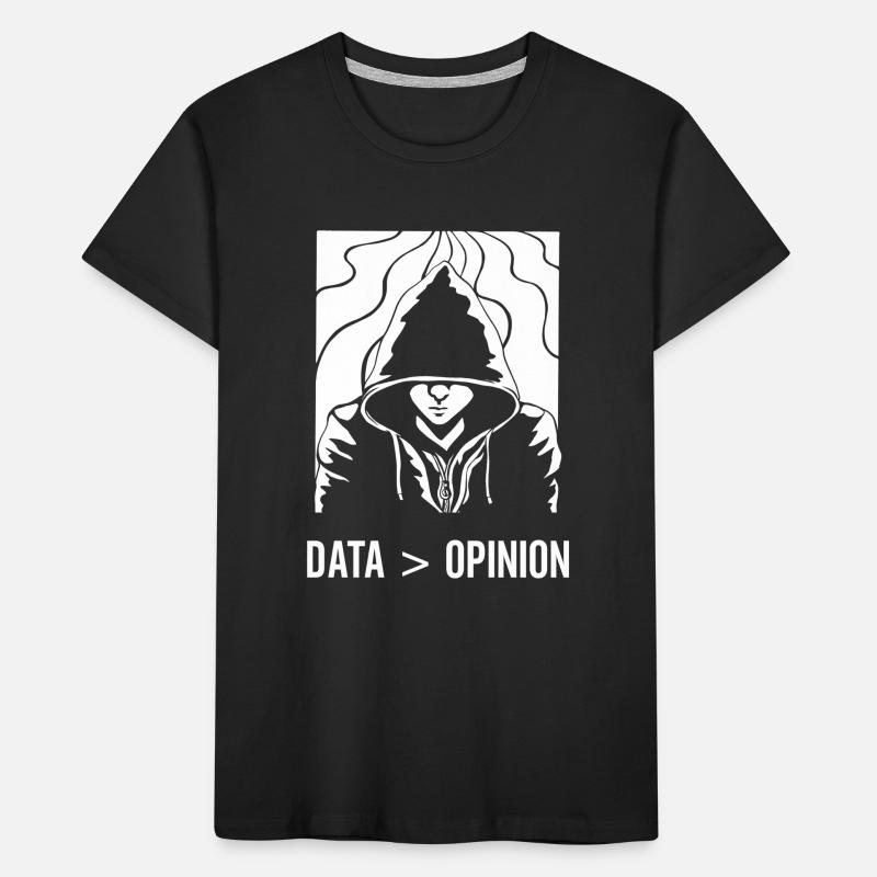 Data > Opinion Coding Code Coder Programmierer Kinder Premium Bio T-Shirt