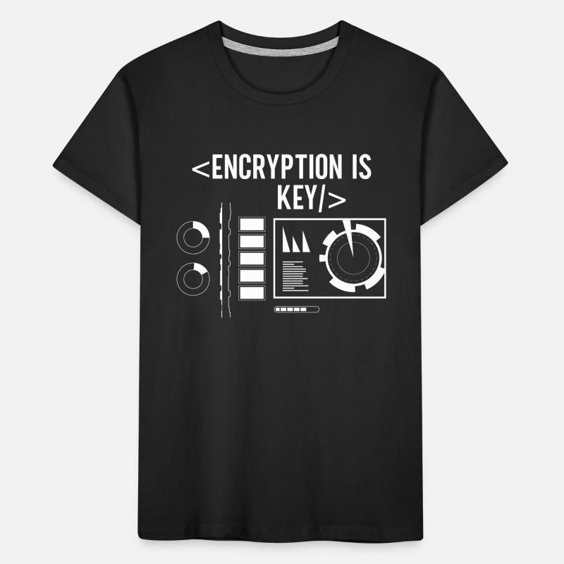 Encryption is the key Coding Coder Kids' Premium Organic T-Shirt