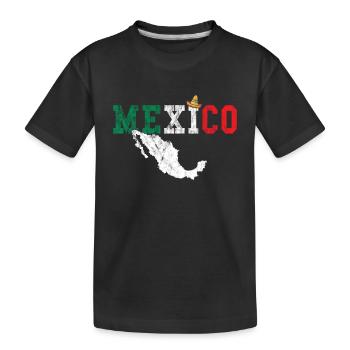 Mexico - Kids' Premium Organic T-Shirt - black - Front