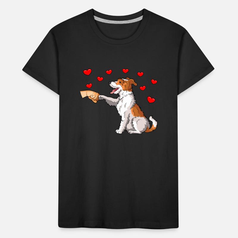 Wirehaired Fox Terrier Dog Kids' Premium Organic T-Shirt