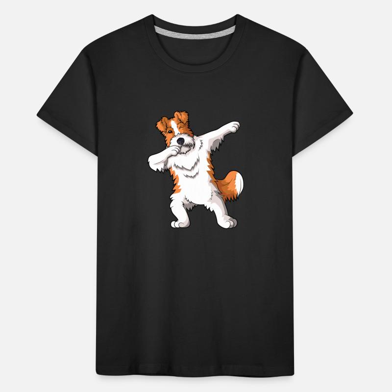 Wirehaired Fox Terrier Dog Kids' Premium Organic T-Shirt