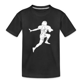 Football américain - T-shirt bio Premium Enfant - noir - Devant