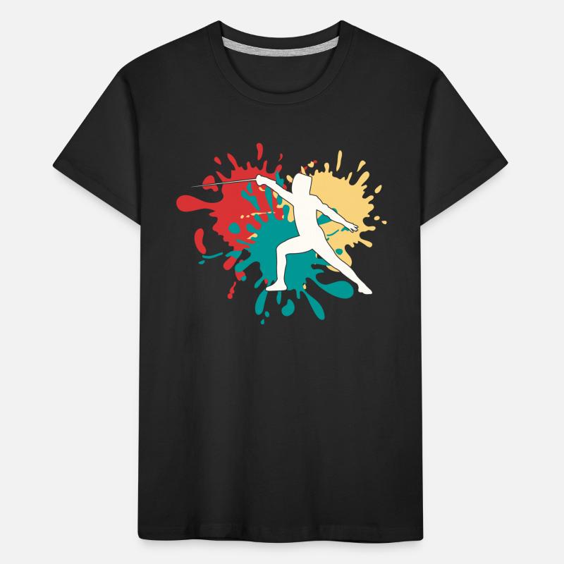 Fencing Kids' Premium Organic T-Shirt