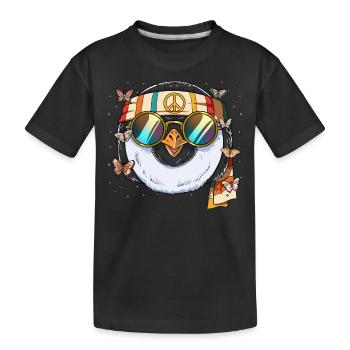 60s 70s Costume Groovy Hippie - T-shirt bio Premium Enfant - noir - Devant