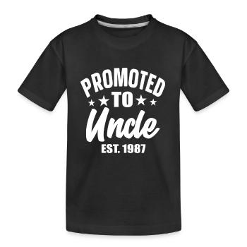 Promu Oncle est 1987 - T-shirt bio Premium Enfant - noir - Devant