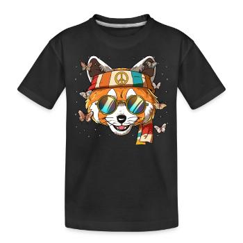 60s 70s Costume Groovy Hippie - T-shirt bio Premium Enfant - noir - Devant