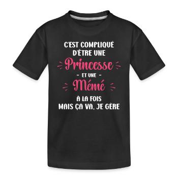 mémé - T-shirt bio Premium Enfant - noir - Devant