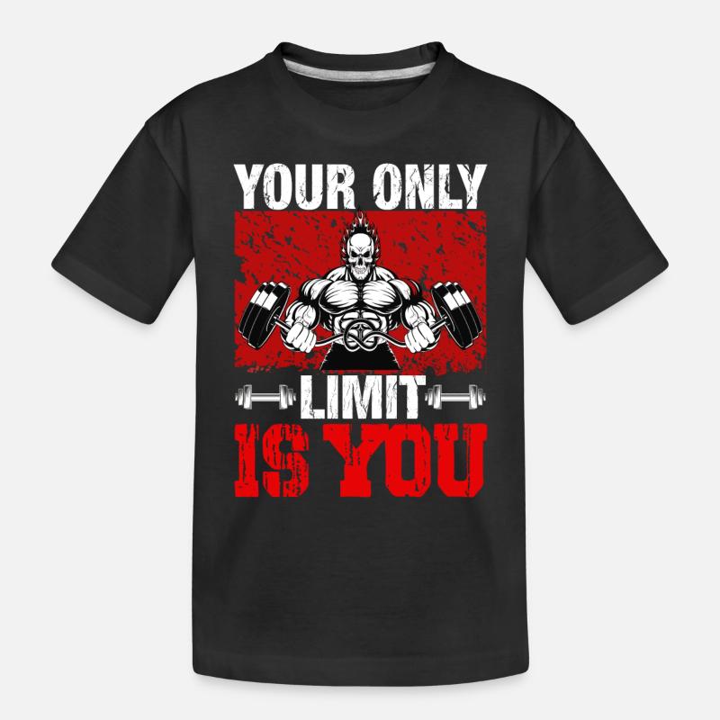 Du bist dein einziges Limit - Kinder Premium Bio T-Shirt - Schwarz