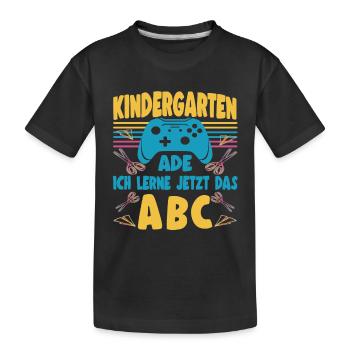 Kindergarten Ade Bye Kita Abgänger 2026 Junge - Kinder Premium Bio T-Shirt - Schwarz - Vorne