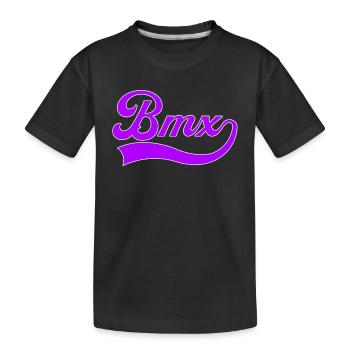 Bmx Schriftzug - Kinder Premium Bio T-Shirt - Schwarz - Vorne