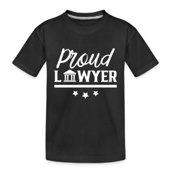 Fier avocat Avocat Diplôme d’avocat Avocat en droit - T-shirt bio Premium Enfant - noir - Devant