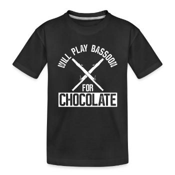 Orchester Holzbläser Und Fagott - Kinder Premium Bio T-Shirt - Schwarz - Vorne