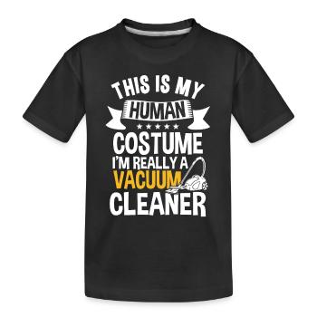 Conception d’aspirateur amusant - T-shirt bio Premium Enfant - noir - Devant
