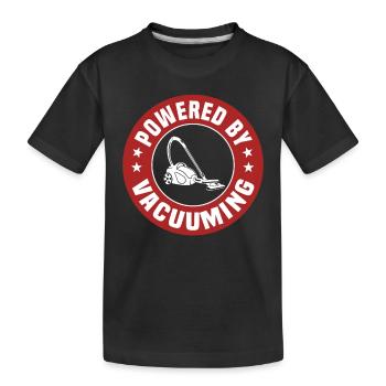 Staubsaugen - Kinder Premium Bio T-Shirt - Schwarz - Vorne