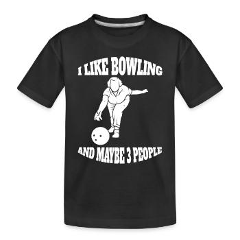 Club de bowling Bowling Bowling Bowling Club de bowling - T-shirt bio Premium Enfant - noir - Devant
