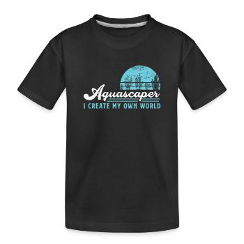Fantastische Aquascaping-Hobbyistenwelt für - Kinder Premium Bio T-Shirt - Schwarz - Vorne