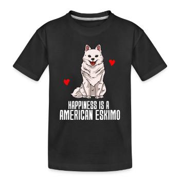 Esquimau d’Amérique - T-shirt bio Premium Enfant - noir - Devant