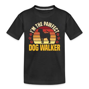 Pawfect Hundeausführer - Kinder Premium Bio T-Shirt - Schwarz - Vorne