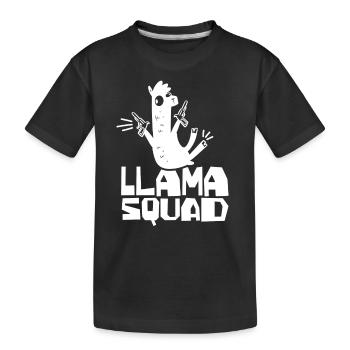 Lama Squad Lama Animal Lamas Dictons - T-shirt bio Premium Enfant - noir - Devant