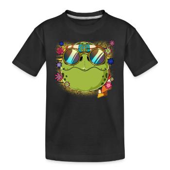 60s 70s Costume Groovy Hippie - T-shirt bio Premium Enfant - noir - Devant