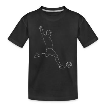 Football footballers - Kids' Premium Organic T-Shirt - black - Front