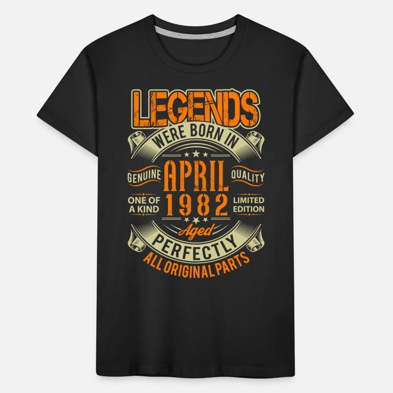 1982 April Birthday Legend Kids' Premium Organic T-Shirt