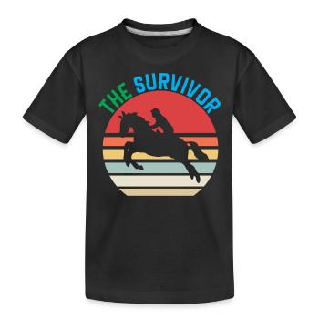 le survivant - T-shirt bio Premium Enfant - noir - Devant